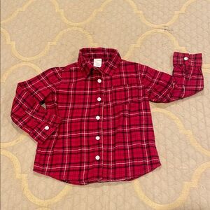 Boys' Red Plaid Shirt